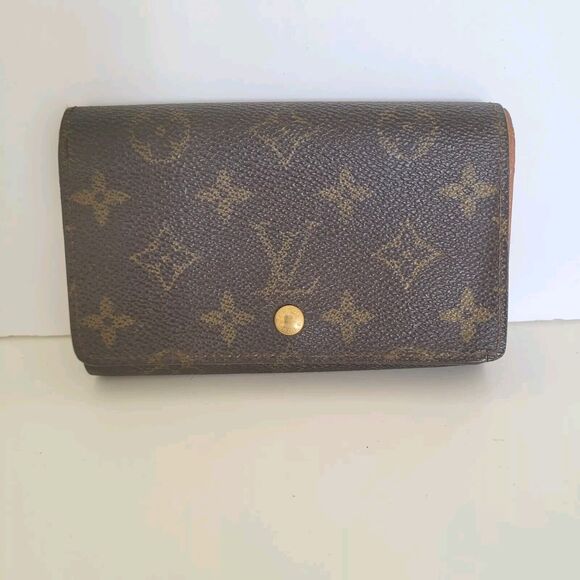 Louis Vuitton LV Portefeuille Tresor Bifold Wallet Medium Monogram Brown Purse - Picture 1 of 12